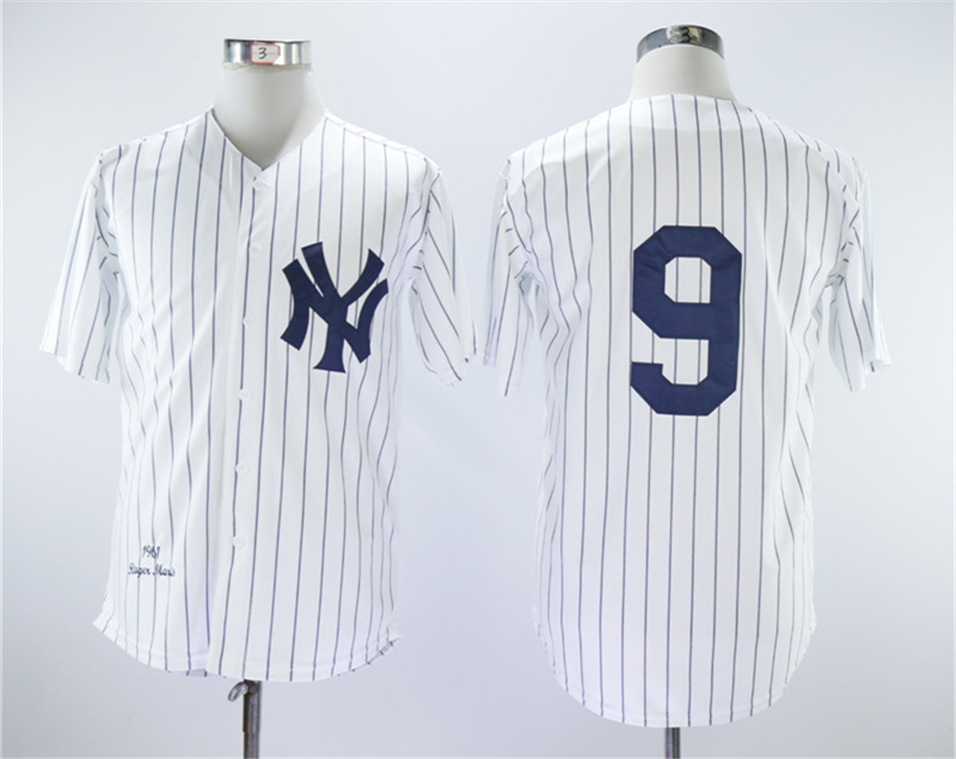 Yankees 9 Roger Maris White 1961 Throwback Stitched Baseball Jerseys,We sell and wholesale Yankees 9 Roger Maris White 1961 Throwback Stitched Baseball Jerseys on line form chian!